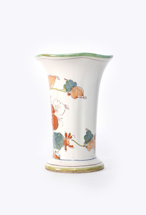 Dior '80s Larucci Hand-Painted Ceramic Vase - 3
