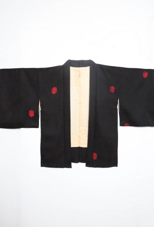 World Treasures Hexagon Print Silk Kimono - 5