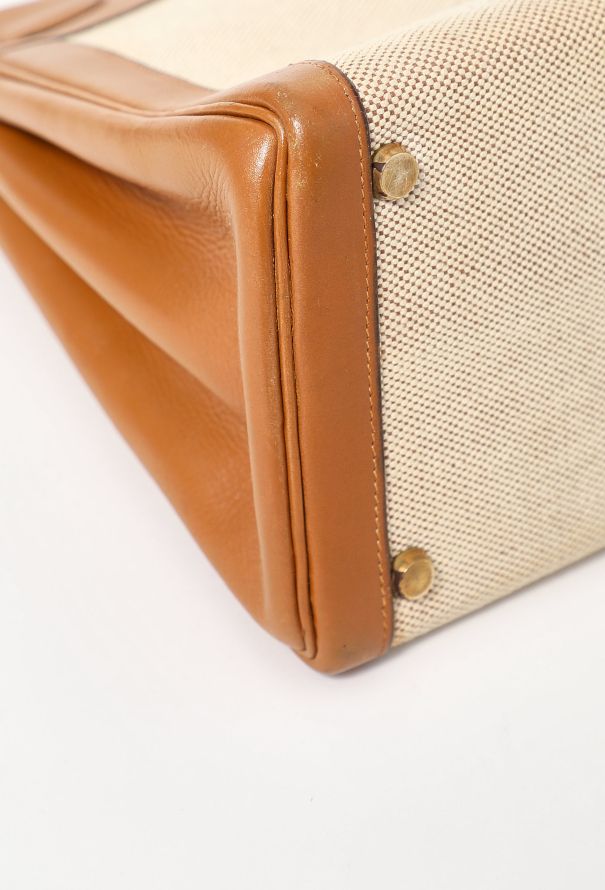 Hermès 1960s Toile H & Box Kelly Retourné 32 - 10