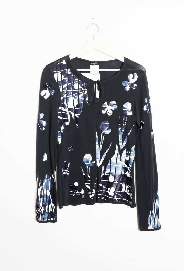 Chanel S/S 2004 Floral Appliqué Top - 10