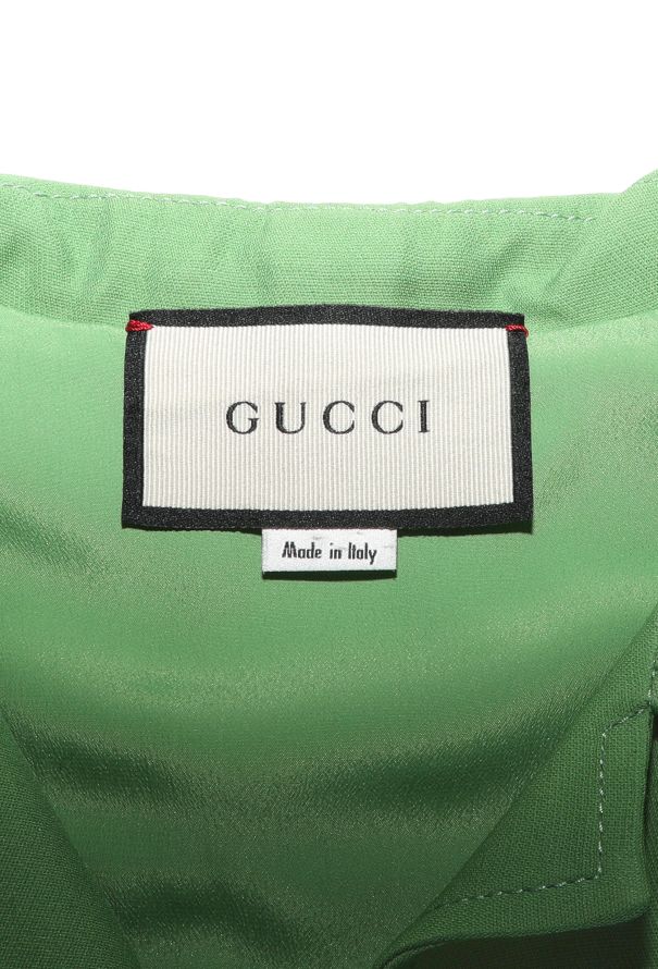 Gucci S/S 2018 Belted 'GG' Jumpsuit Green - 7