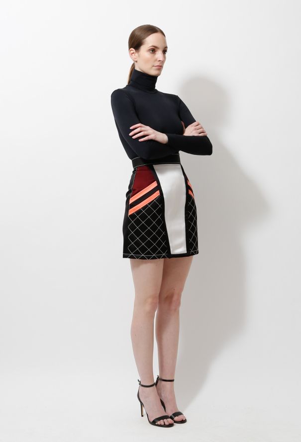 Louis Vuitton Quilted Colorblock Skirt - 3