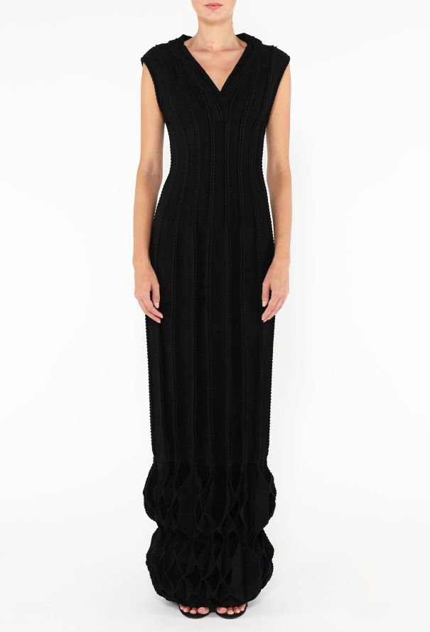 Alaïa 2013 Scalloped Honeycomb Gown - 2