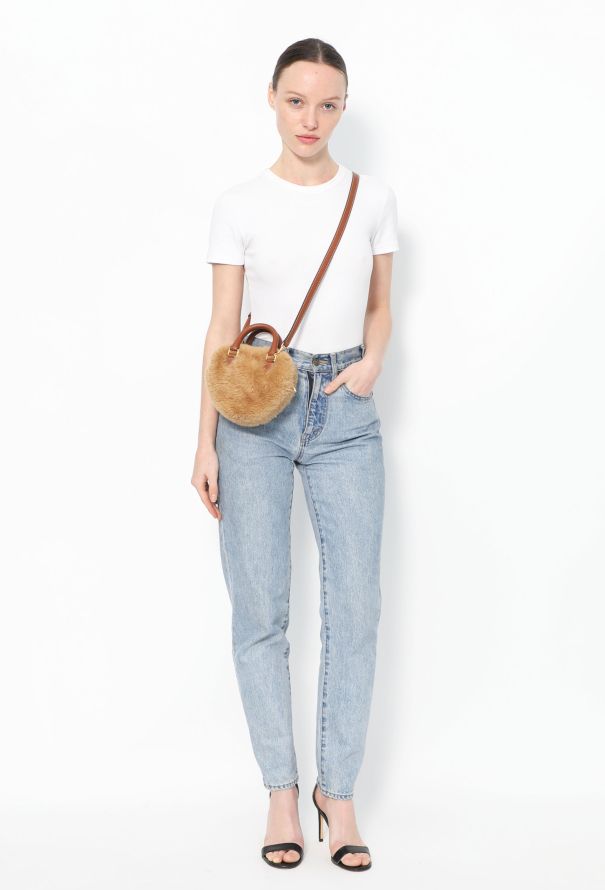 Céline 2022 Shearling Heart Mini Bag - 2