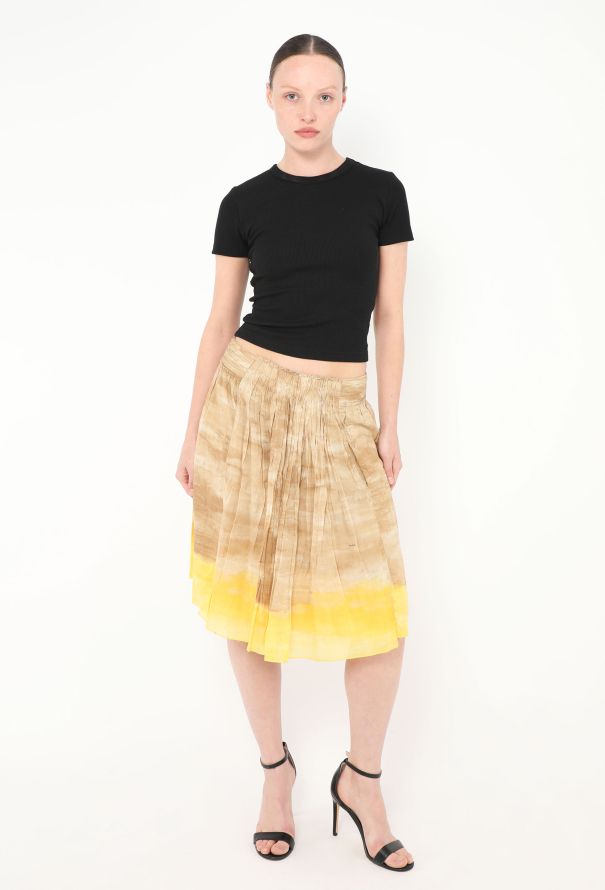 Prada 2006 Pleated Ombré Skirt - 3
