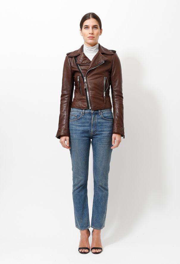 Balenciaga Biker Leather Jacket - 5