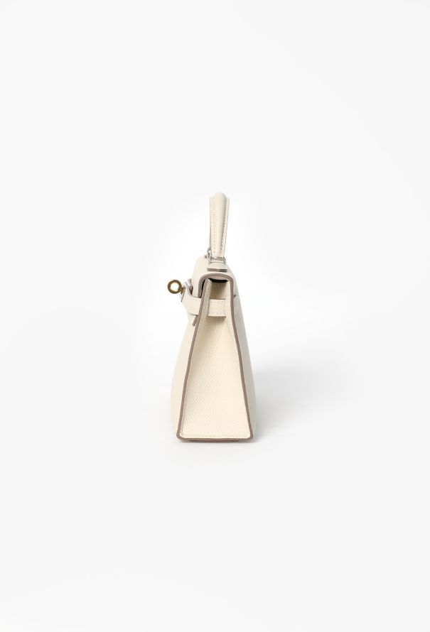 Hermès Craie Epsom Mini Kelly II Sellier Electrum - 8