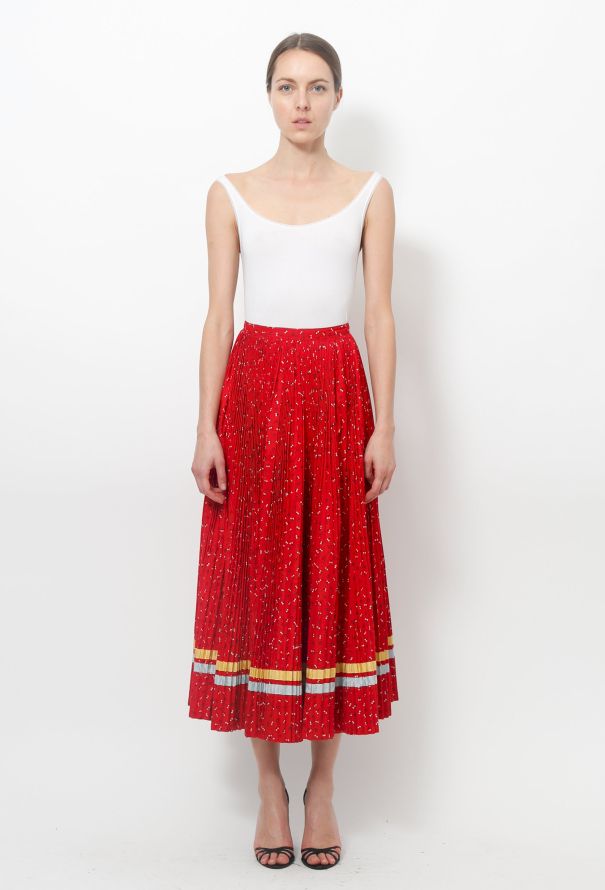 Pleated Cotton Skirt - 2