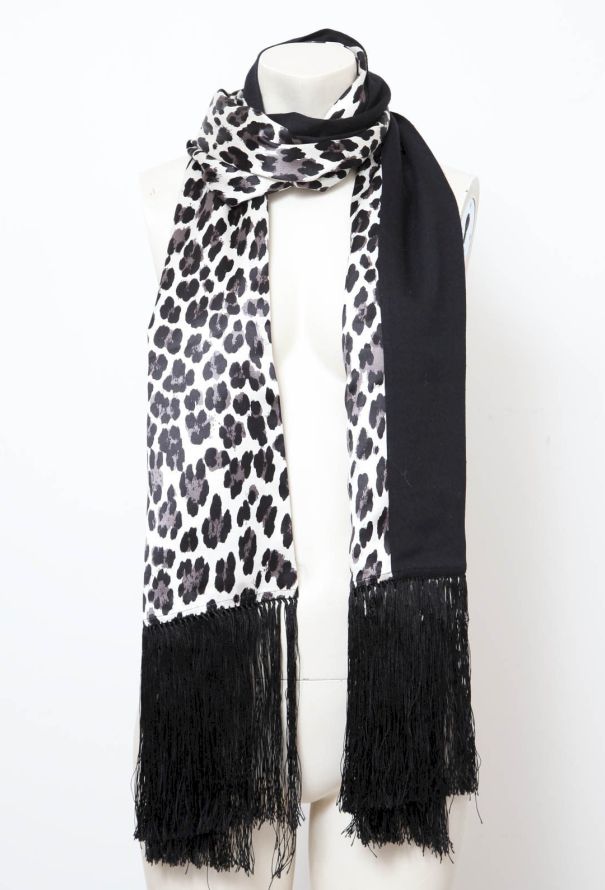Givenchy Vintage Leopard Print Scarf - 5