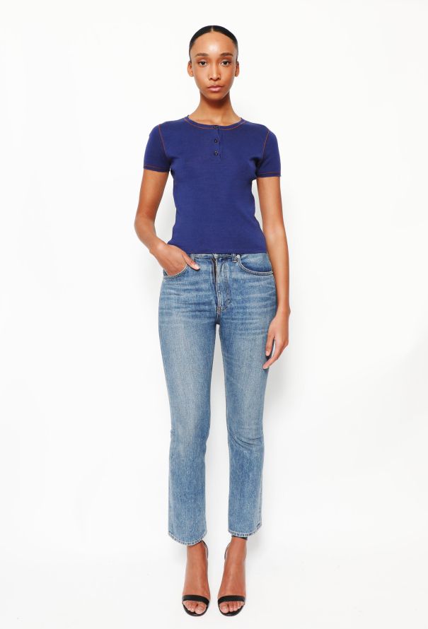 Chanel Ribbed Cotton 'CC' Top - 3