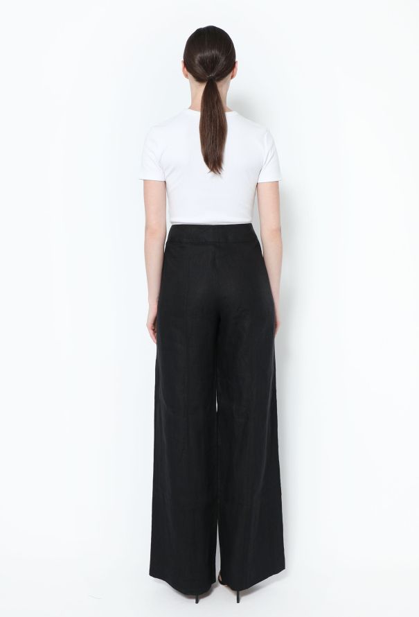 Chanel 1999 Wide-Leg Linen Trousers - 3