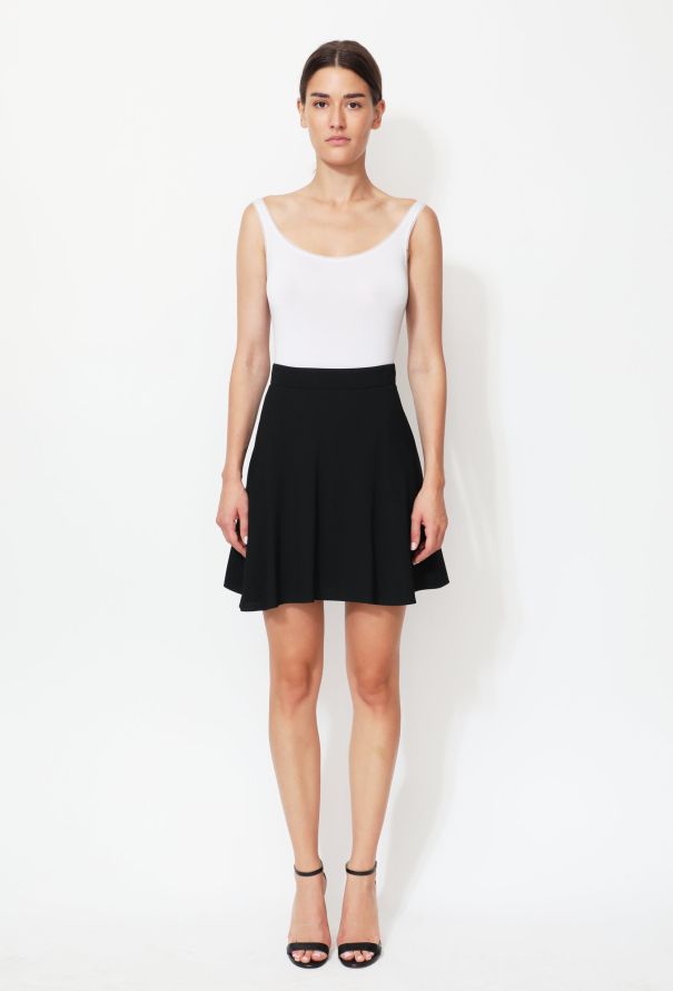 Saint Laurent 2015 Flared Crêpe Skirt - 1