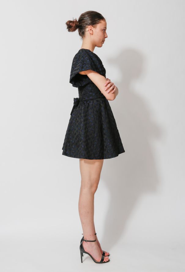 Balenciaga 2007 Dotted Flared Mini Dress - 4