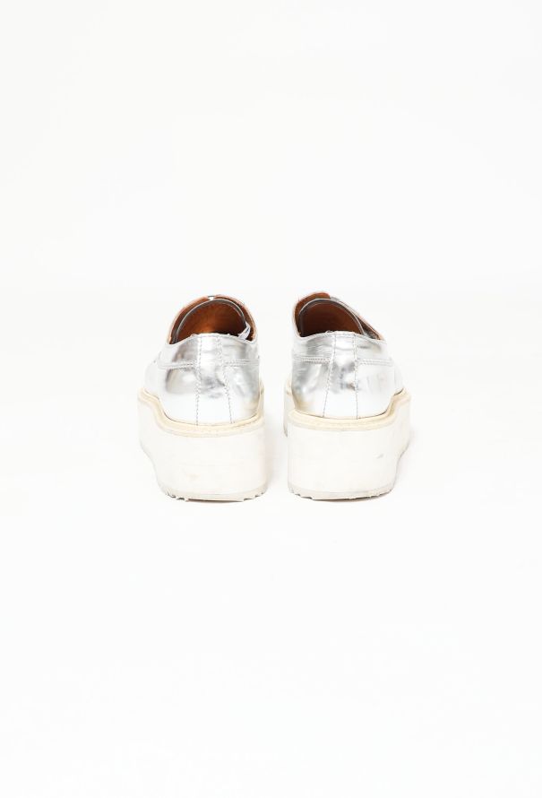 Prada S/S 2011 Metallic Platform Creepers - 5