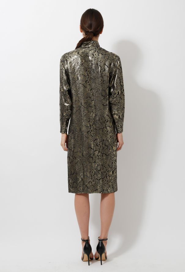 Vintage Metallic Tunic Dress - 4