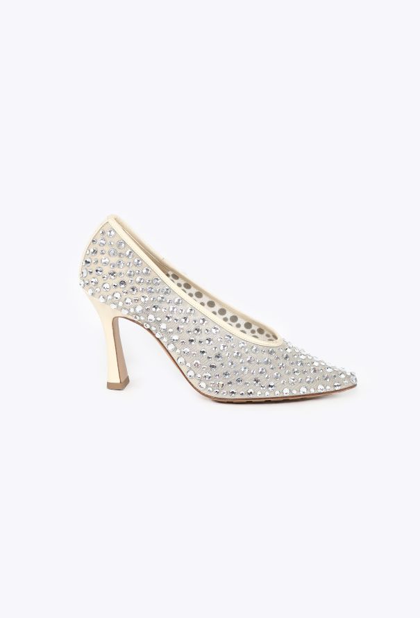 Bottega Veneta Crystal Embellished Sofia Pumps - 1