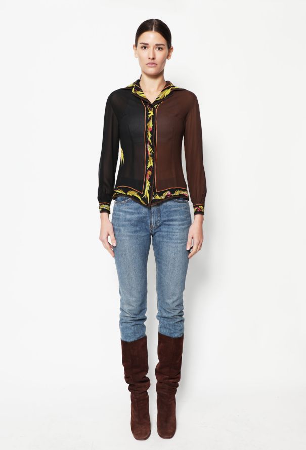 Emilio Pucci 70s Graphic Cardigan & Blouse Set - 6