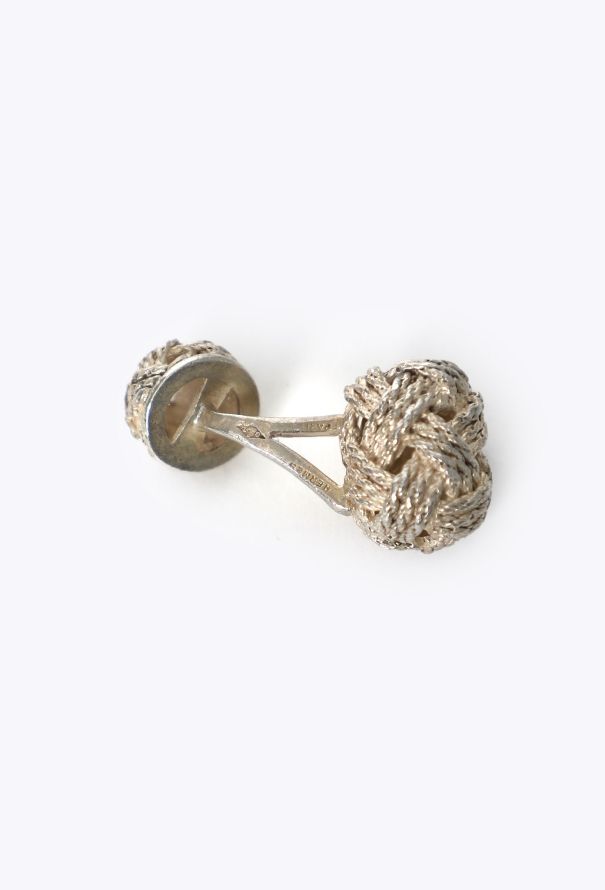 Hermès Vintage Silver Passementerie Cufflinks - 3