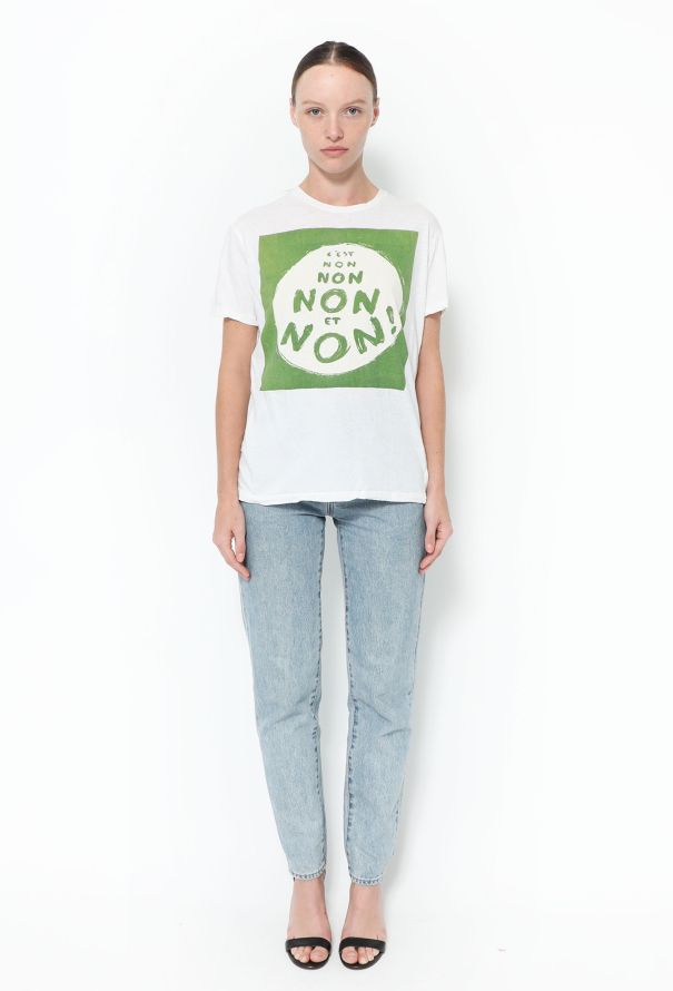 Dior F/W 2018 'C'est Non' Cotton Tee - 3