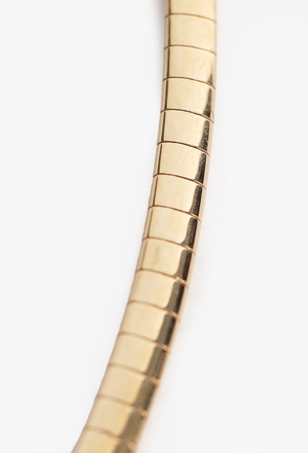 Modern Fine Jewelry FoundRae 18K Yellow Gold Omega Sleek Collar & Charms - 9