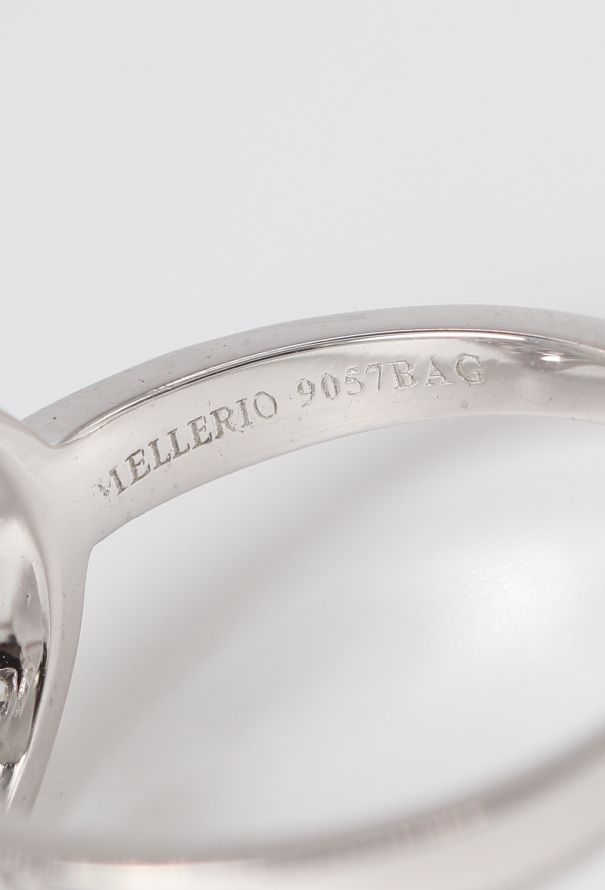 Mellerio 18k White Gold & Diamond Reine de Coeur Ring - 6