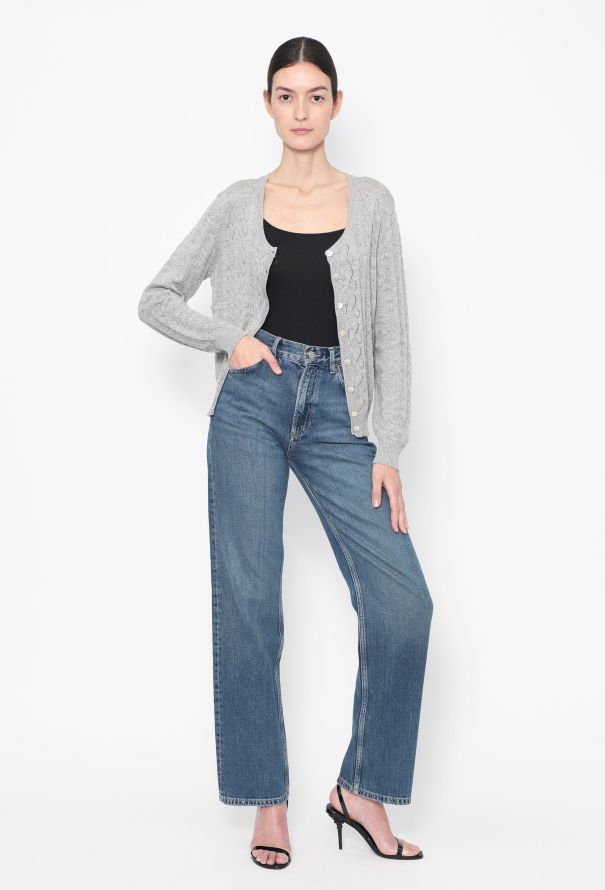 Christian Dior Classic Cable-Knit Cardigan - 4