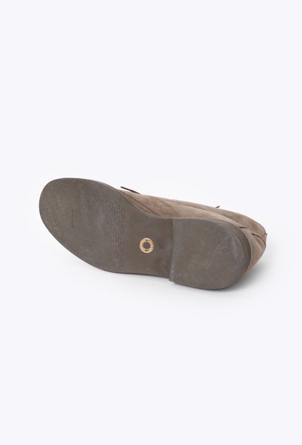 Loro Piana 2024 Suede Lace-Up Ankle Boots - 5