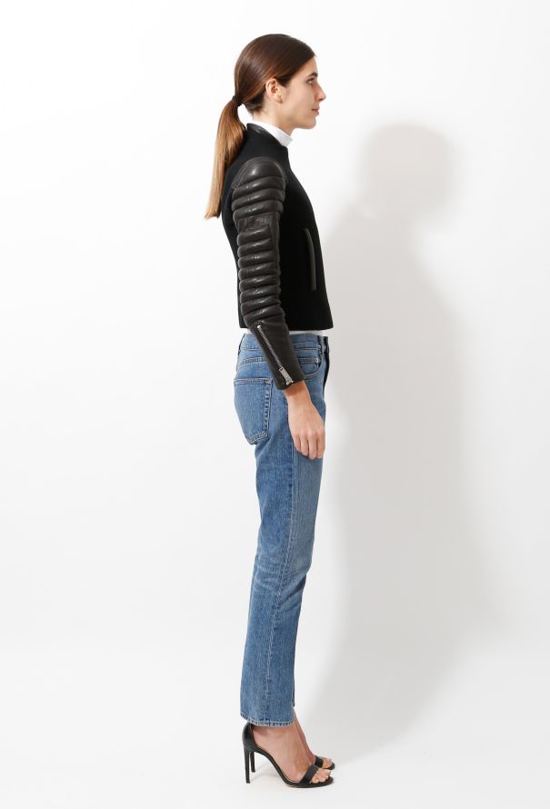Céline Resort 2010 Wool and Leather Jacket - 5