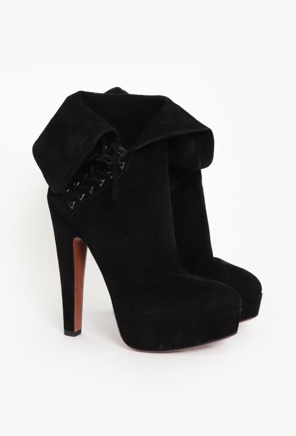 Alaïa F/W 2012 Suede Lace-Up Boots - 3