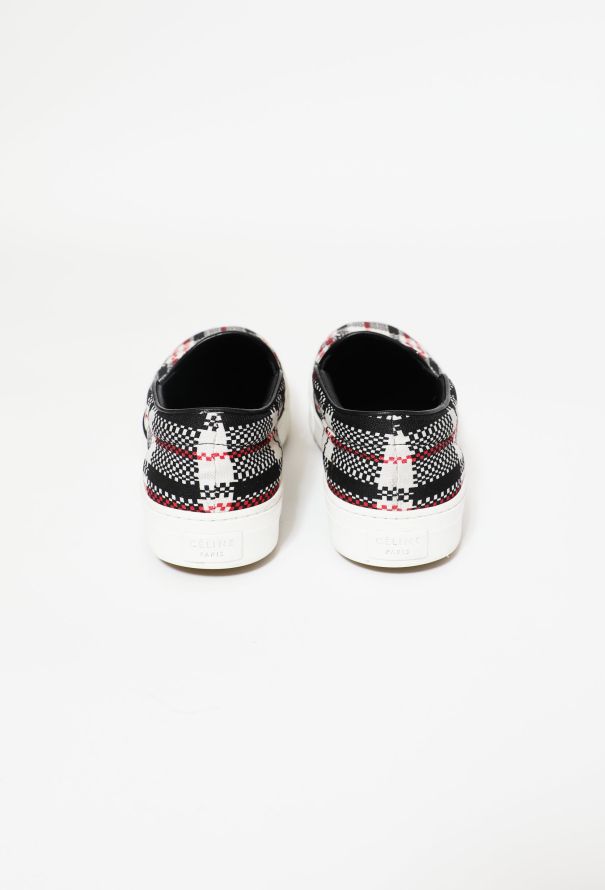 Céline Checkered Canvas Sneakers - 5
