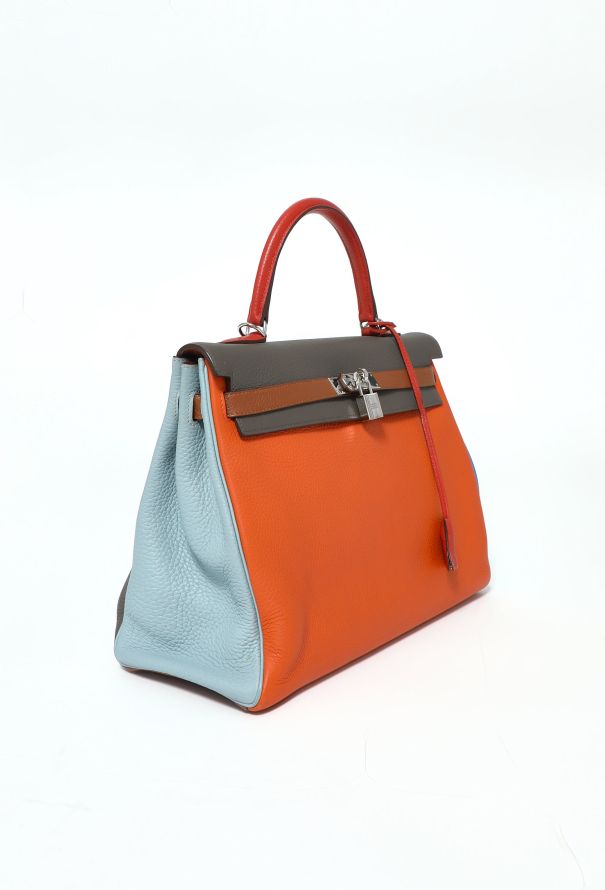 Hermès Limited Edition Kelly Arlequin Retourné 35 - 4