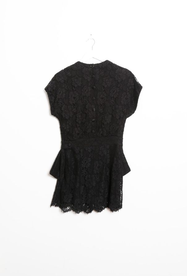 Balenciaga 2008 Lace Flared Dress - 7