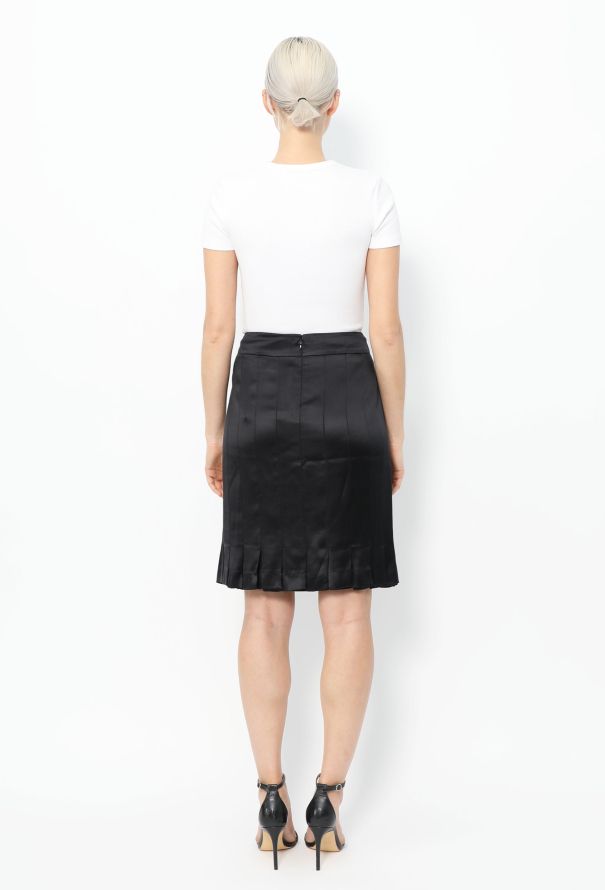 Chanel 2005 Pleated Charmeuse Skirt - 4