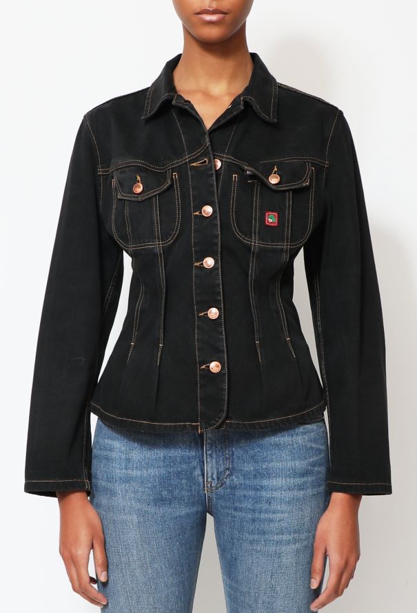 Kenzo '80s Cinched Denim Jacket - 1