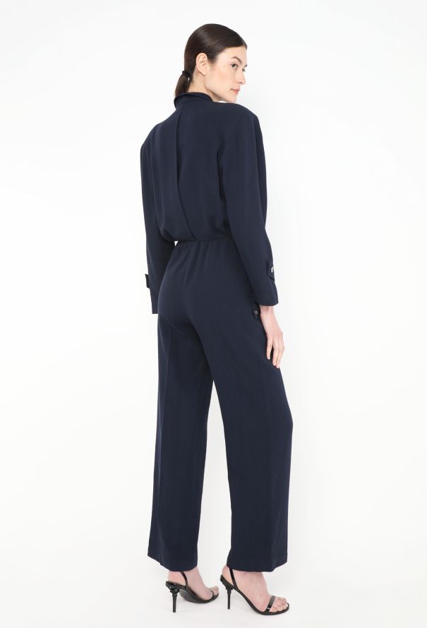 Thierry Mugler Early '90s Cinched Emblem Jumpsuit - 4