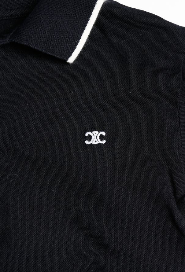 Céline 2021 Navy Piqué Triomphe Polo - 5