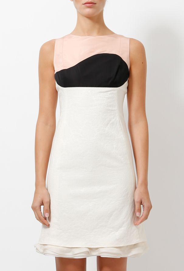 Balenciaga 2005 Tricolor Silk Dress - 2