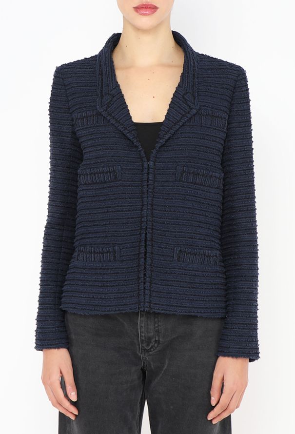 Chanel 2014 Bouclé Notched Jacket - 1
