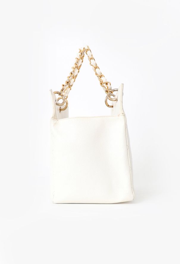 Chanel '90s Caviar Shopping Tote Bag - 5