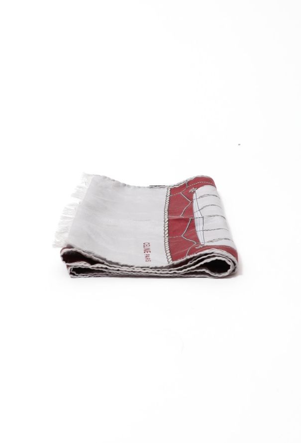 Céline Vintage Silk Graphic Printed Scarf - 4