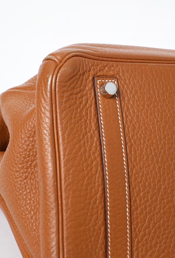 Hermès Gold Taurillon Clémence Birkin 35 - 11