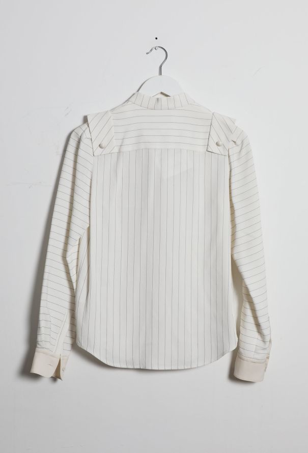 Chloé 2014 Striped Lavallière Shirt - 9