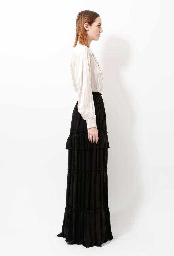 Lanvin Resort 2012 Ruffled Maxi Skirt - 4