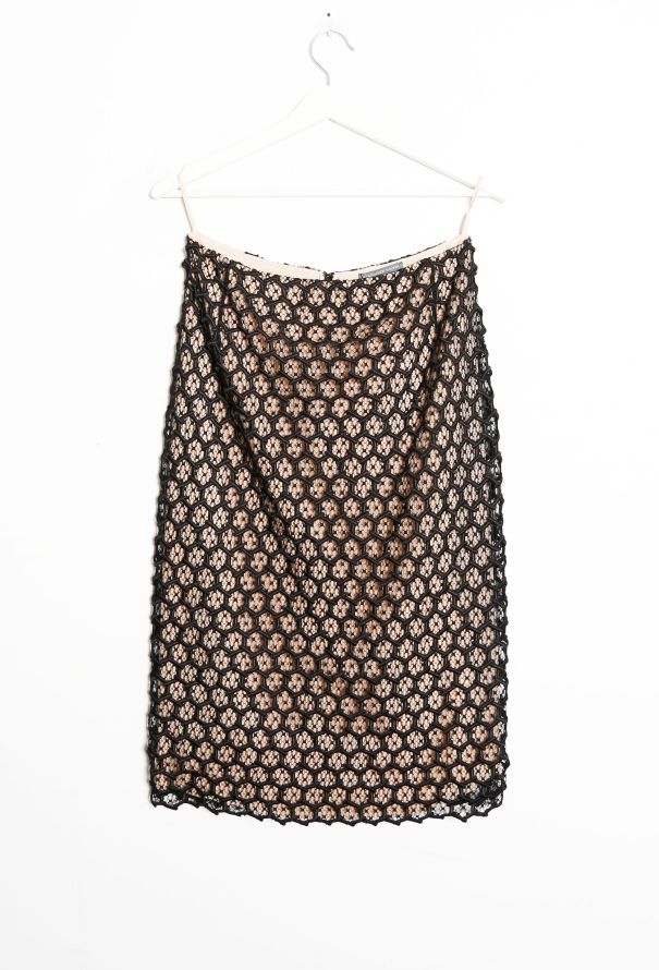 Alexander McQueen S/S 2013 Honeycomb Lace Skirt - 6