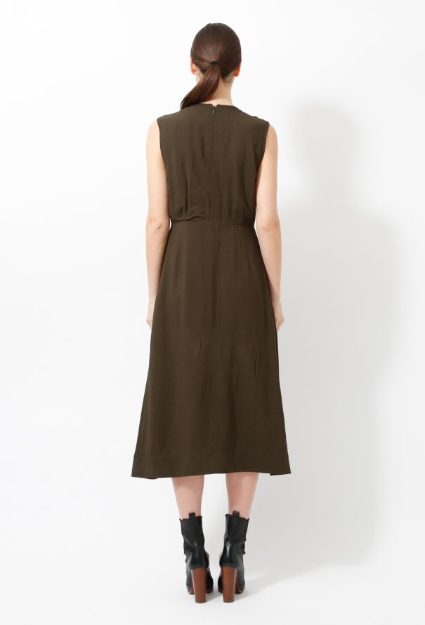 Céline Flared V-neck Midi Dress - 5