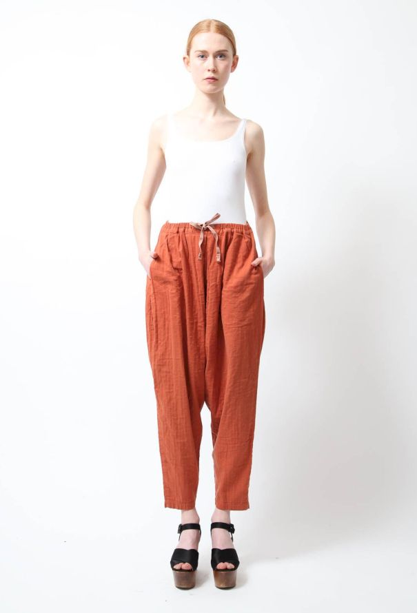 Issey Miyake 1980s Pajama Ensemble Rust - 5