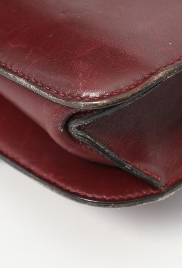 Hermès '70s Bordeaux Box Shoulder Bag - 9
