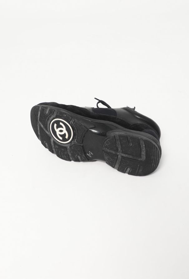 Chanel 2021 Suede Trim 'CC' Sneakers - 6