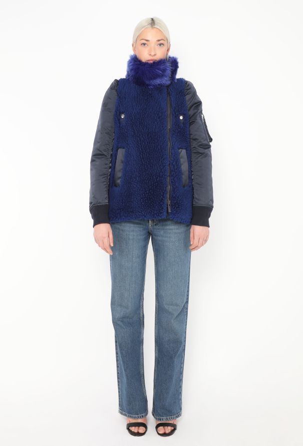 Sacai F/W 2021 Fleece Bomber Jacket - 3