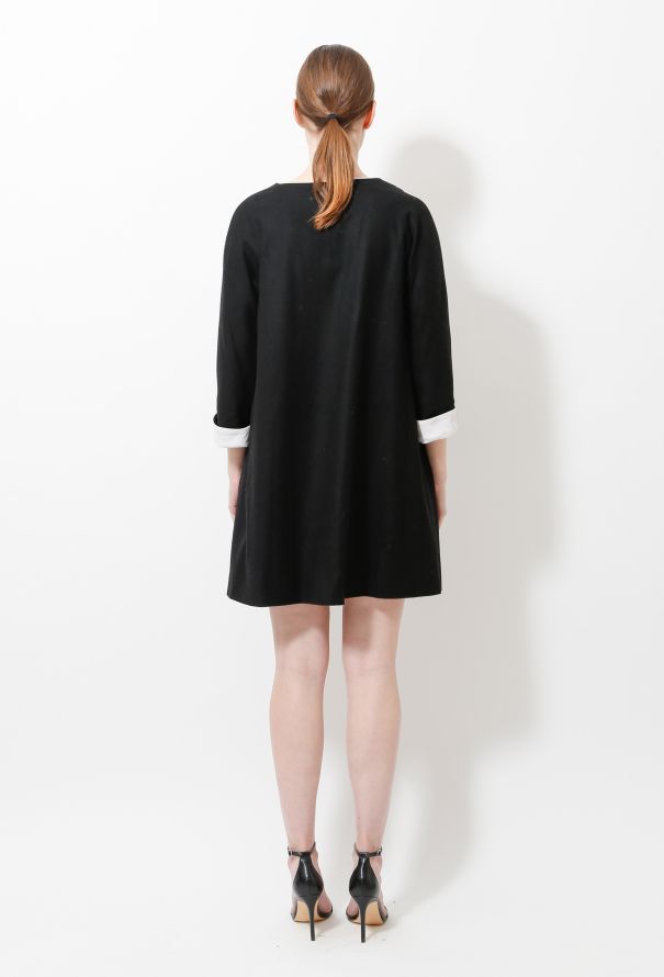 Balenciaga 2007 Bicolor Trim Dress - 4